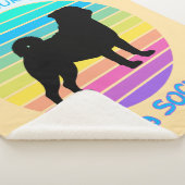 あなたのパグベリーソックスもレトロサンセットピーチ シェルパブランケット (3/4)