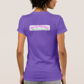 あなたのパッドか私の? 女性用パープル Tシャツ (裏面)
