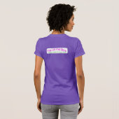 あなたのパッドか私の? 女性用パープル Tシャツ (裏面フル)