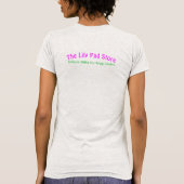 あなたのパッド？私のパッド？ レディースライトグレー半袖Tシャツ Tシャツ (裏面)