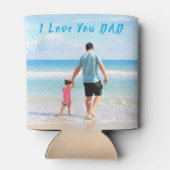 あなたのパパフォトクーラーボックス文字- I Love Youパパ 缶クーラー (裏面)