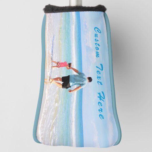 あなたのパパフォトゴルフヘッドカバーギフトカスタム文字 ゴルフヘッドカバー (回転90)