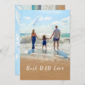 あなたのパパ写真の父のデイカード – 最高のパパは常に (正面/裏面)