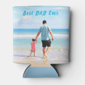 あなたのパパ写真クーラーボックスと文字最高のパパ 缶クーラー (正面)