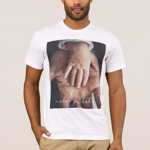 あなたのパパ写真Tシャツギフト文字- I Love Youパパ Tシャツ