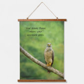 あなたのパワーは木製のトップウォールタペストリーを流れる 吊り下げ型タペストリー (正面)