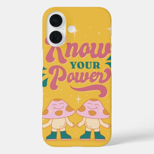 あなたのパワーレトロキノコの美学を知る Case-Mate iPhoneケース (裏面)