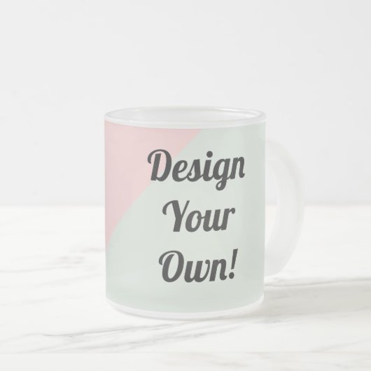 あなたのパーソナライズでカスタムなギフトを設計して下さい フロストグラスマグカップ (正面右)