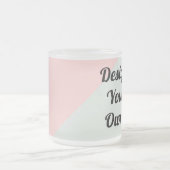 あなたのパーソナライズでカスタムなギフトを設計して下さい フロストグラスマグカップ (中央)