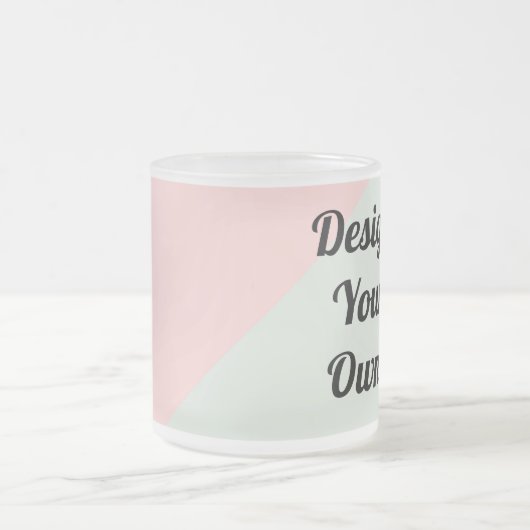 あなたのパーソナライズでカスタムなギフトを設計して下さい フロストグラスマグカップ (中央)