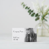 あなたのパーソナライズな写真のデザイン 名刺 (スタンド正面)