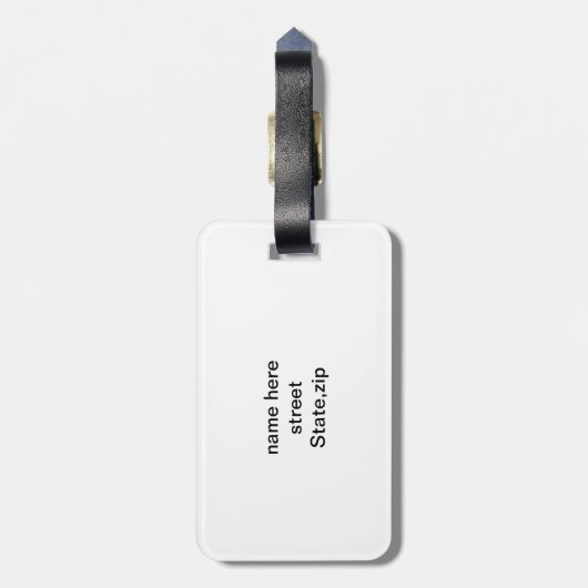 あなたのパーソナライズな荷物を付かせます ラゲッジタグ (裏面縦)