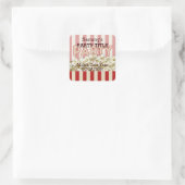 あなたのパーティーのステッカーそれをパーソナライズする！ スクエアシール (バッグ)