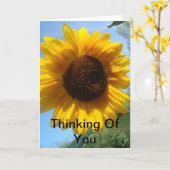 あなたのヒマワリの考えることは梳きます カード (黄色い花)