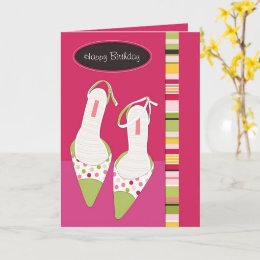 あなたのヒールの誕生日カードを蹴る カード (黄色い花)