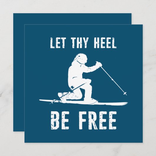 あなたのヒールを無料テレマークスキーにする (正面/裏面)