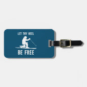 あなたのヒールを無料テレマークスキーにする ラゲッジタグ (正面横)