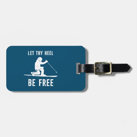あなたのヒールを無料テレマークスキーにする ラゲッジタグ (正面横)
