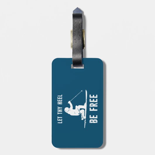 あなたのヒールを無料テレマークスキーにする ラゲッジタグ (裏面縦)