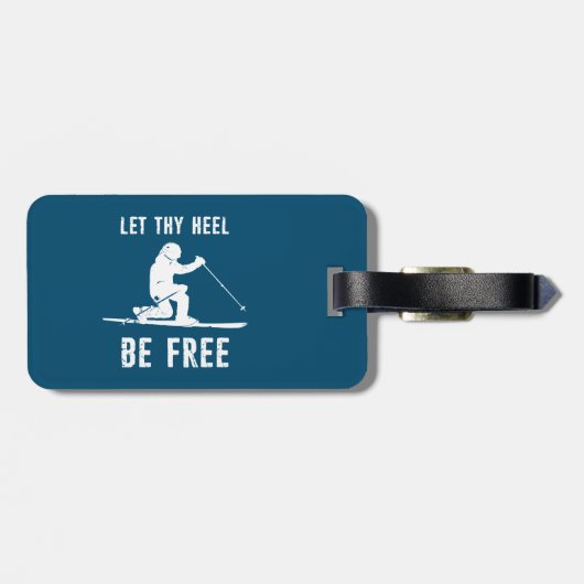 あなたのヒールを無料テレマークスキーにする ラゲッジタグ (裏面横)