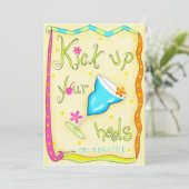 あなたのヒールを蹴る招待状黄色 招待状 (スタンド正面)