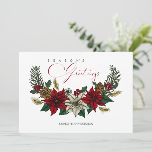 あなたのビジネスに合わせたカスタマイズされたホリデーコーポレート シーズンカード (スタンド正面)