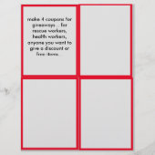 あなたのビジネスのために作るプロモーションクーポン (正面)