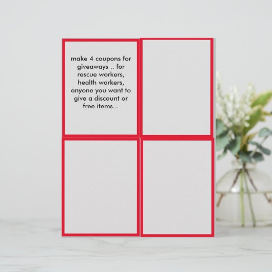 あなたのビジネスのために作るプロモーションクーポン (スタンド正面)