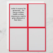 あなたのビジネスのために作るプロモーションクーポン (正面/裏面)