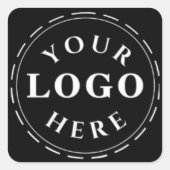 あなたのビジネスのためのブランド正方形のステッカー スクエアシール (正面)