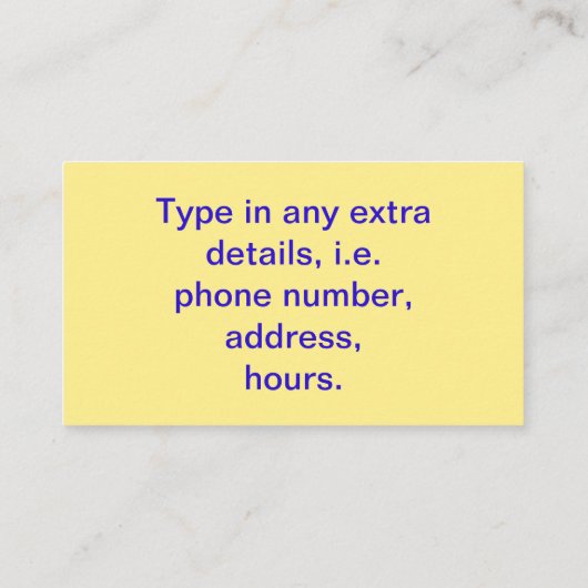 あなたのビジネスのための特別なプロモーションのクーポン 名刺 (裏面)