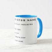 あなたのビジネスのマグネームWebサイト会社のプロモーション マグカップ (正面右)