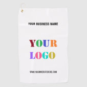 あなたのビジネスのロゴとカスタム文字ゴルフタオル ゴルフタオル (正面)