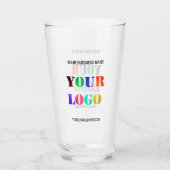 あなたのビジネスのロゴとカスタム文字会社ガラス タンブラーグラス (裏面)