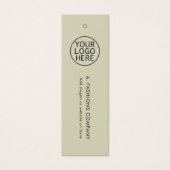 あなたのビジネスのロゴエレガントの衣料品価格ラベル (正面)