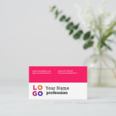 あなたのビジネスのロゴカスタムのシンプル 名刺 (スタンド正面)