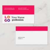 あなたのビジネスのロゴカスタムのシンプル 名刺 (正面/裏面)