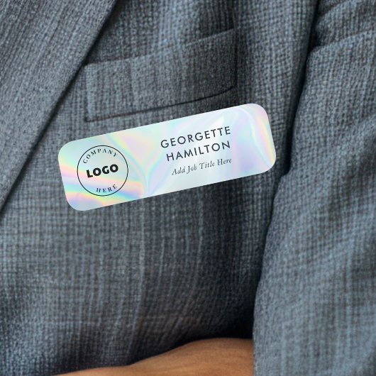 あなたのビジネスのロゴカスタムの企業の虹色 名札