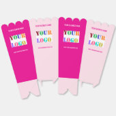 あなたのビジネスのロゴカスタム文字会社ポップコーンボックス フェイバーボックス (見開き)