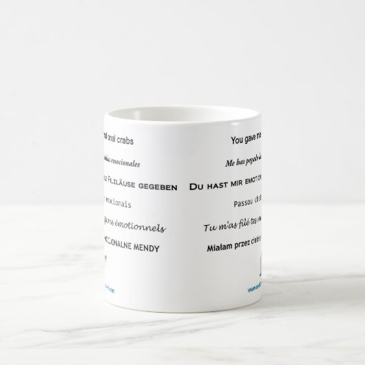 あなたのビジネスの感情的なカニすべて コーヒーマグカップ (中央)