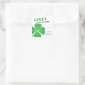 あなたのビジネスの聖パトリックの日を持って幸運 スクエアシール (バッグ)