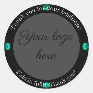 あなたのビジネステッカーをありがとう ラウンドシール