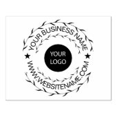 あなたのビジネスロゴと文字カスタム自家製 ラバースタンプ (インプリント)