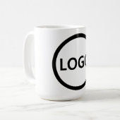 あなたのビジネスロゴのカスタム従業員 コーヒーマグカップ (正面左)
