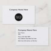 あなたのビジネスロゴのテンプレートを加えて下さい 名刺 (正面/裏面)