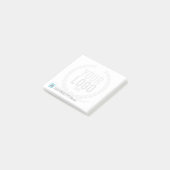 あなたのビジネスロゴは背景幕|カスタマイズ3x3衰退しました ポストイット (アングル)