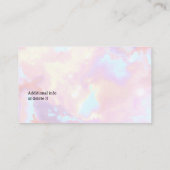 あなたのビジネスロゴカスタムパステルレインボー 名刺 (裏面)