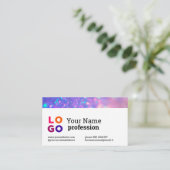 あなたのビジネスロゴカスタムホログラフィックドリームライク 名刺 (スタンド正面)