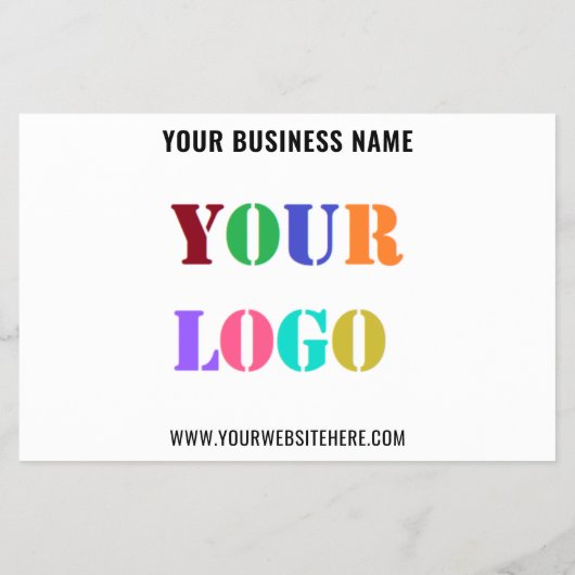 あなたのビジネスロゴカスタム文字プロモーションフライヤー チラシ (裏面)