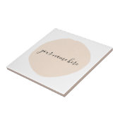 あなたのビジネスロゴピンクのブラシストロークプロモーション タイル (側面)